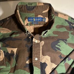 Ralph Lauren Camouflage Casual Button Down Shirt